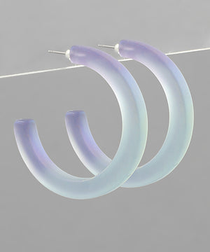 Open image in slideshow, Cabo Matte Hoops
