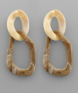 Lennon Oval Link Earrings