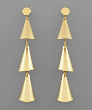 Open image in slideshow, Mia 14K Gold Dipped Drop Earrings
