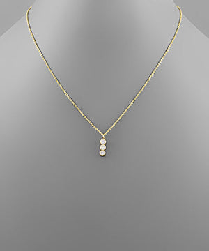 Open image in slideshow, Maria 14K Dipped Crystal Necklace
