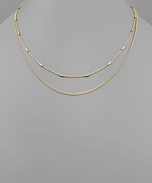 Open image in slideshow, Nora Double Layered Necklace
