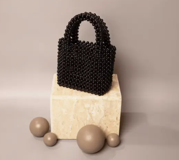Amelia Beaded Top Handle Bag