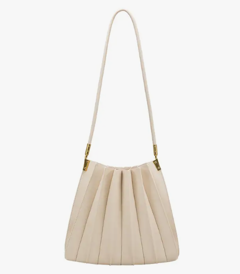 Carrie Vegan Leather Pleated Bag